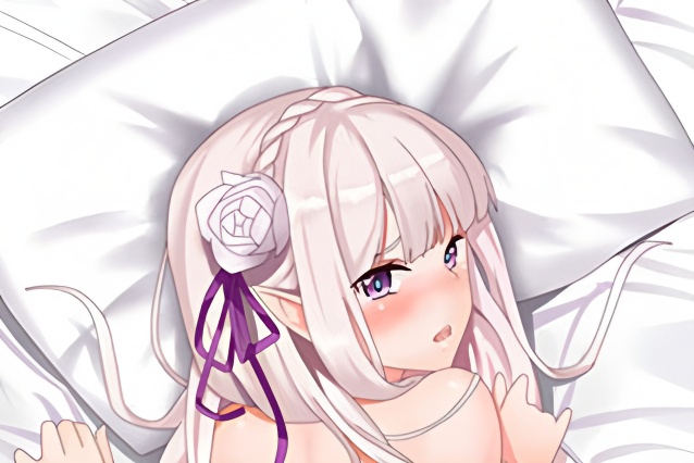 Emilia - Re Zero Long pillow anime japenese love pillow cover